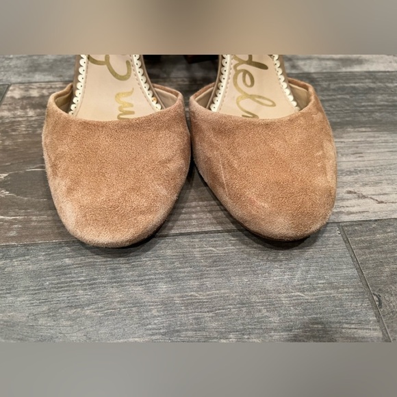 Sam Edelman Women's Simmons Pump Cords Ankle Suede Camel, Size 7 - Picture 3 of 8